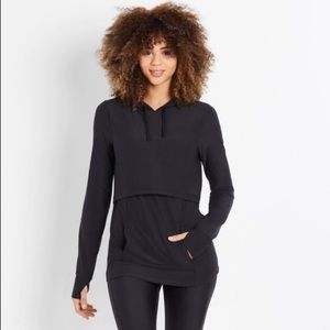 Motherhood Maternity Lift Up Nursing Hoodie NWT Black Small